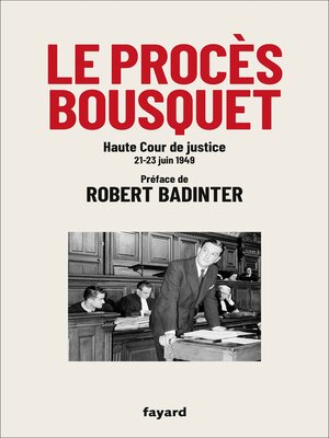 cover image of Le procès Bousquet